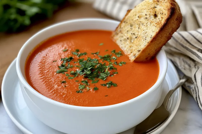 Velvety Roasted Red Pepper Soup Recipe
