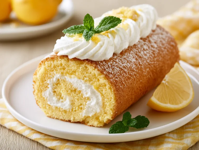 Zesty Lemon Roll Cake Recipe