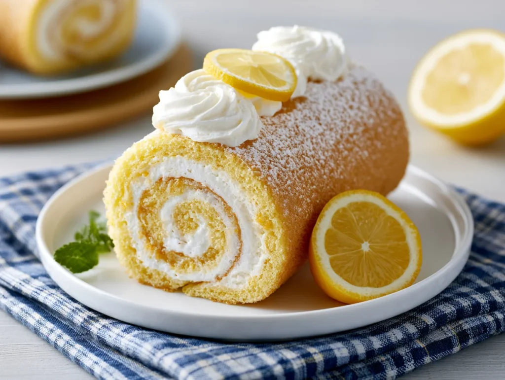 Zesty Lemon Roll Cake Recipe